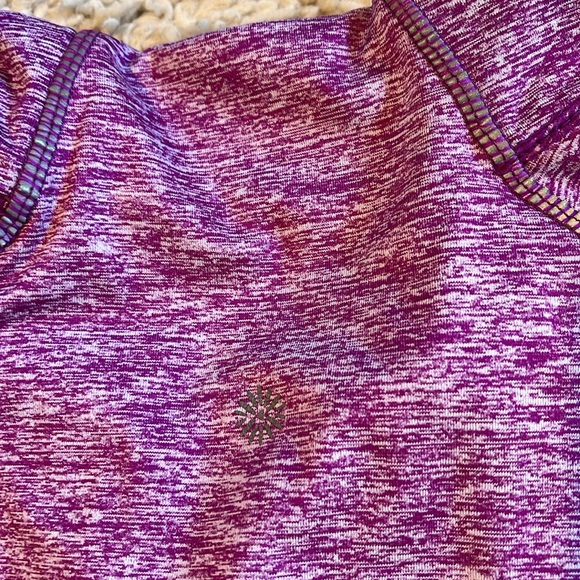 4/$19 like new Tangerine heather purple/pink workout pullover jacket size XL - Picture 4 of 6